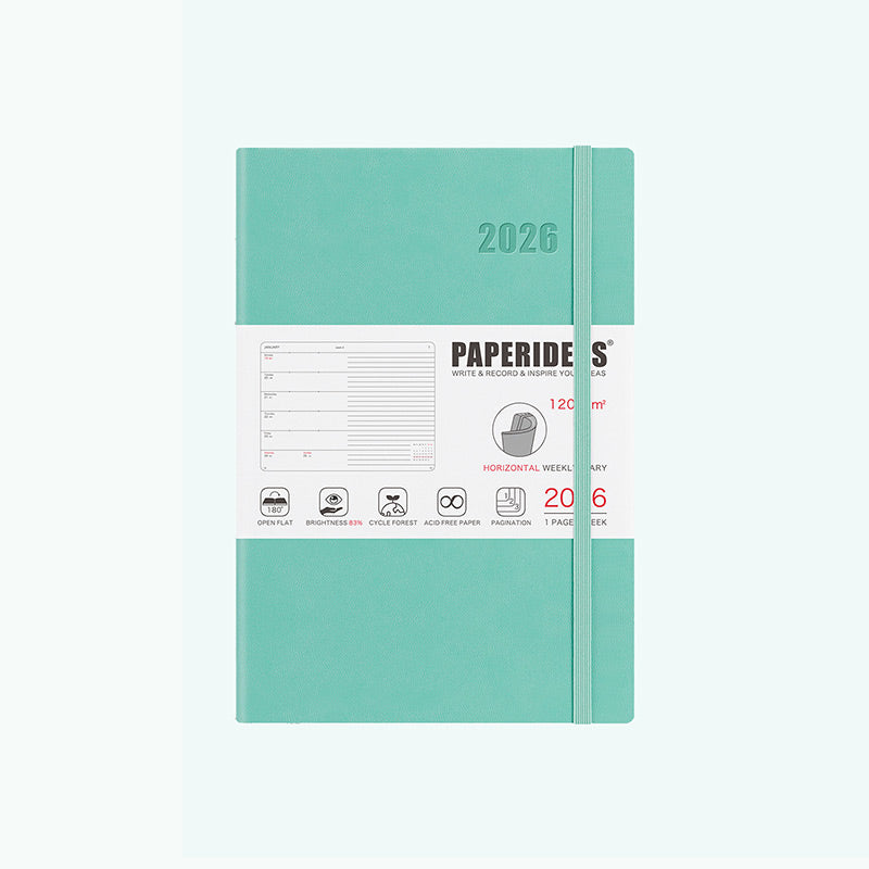 PAPERIDEAS 2026 A5 Softcover Weekly Planner Notebook