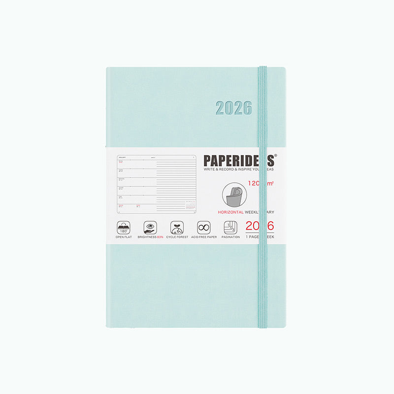 PAPERIDEAS 2026 A5 Softcover Weekly Planner Notebook