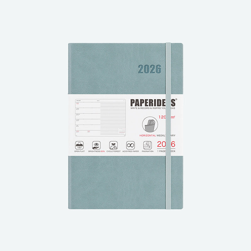 PAPERIDEAS 2026 A5 Softcover Weekly Planner Notebook