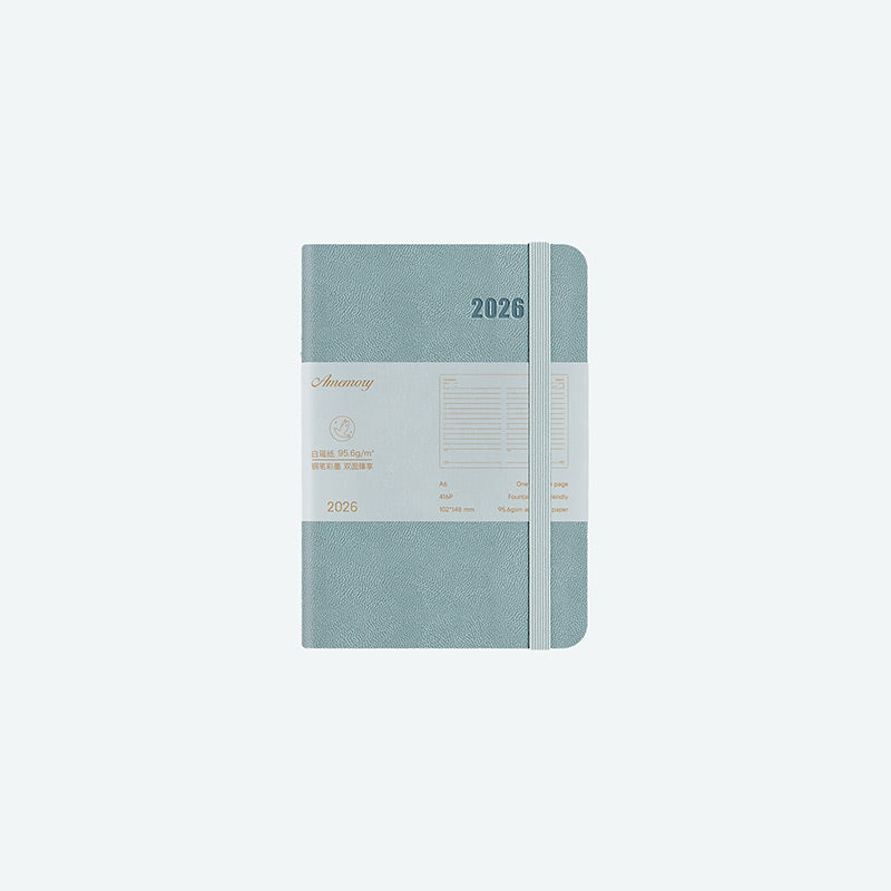 PAPERIDEAS 2026 A5/A6 Hardcover 416 Page Daily Planner Notebook