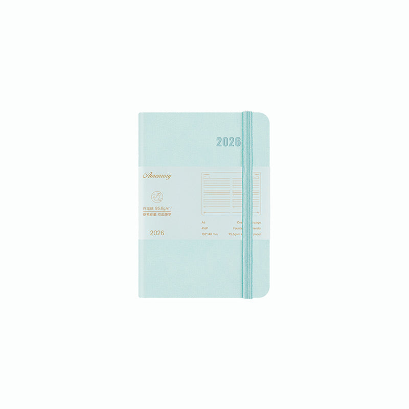 PAPERIDEAS 2026 A5/A6 Hardcover 416 Page Daily Planner Notebook