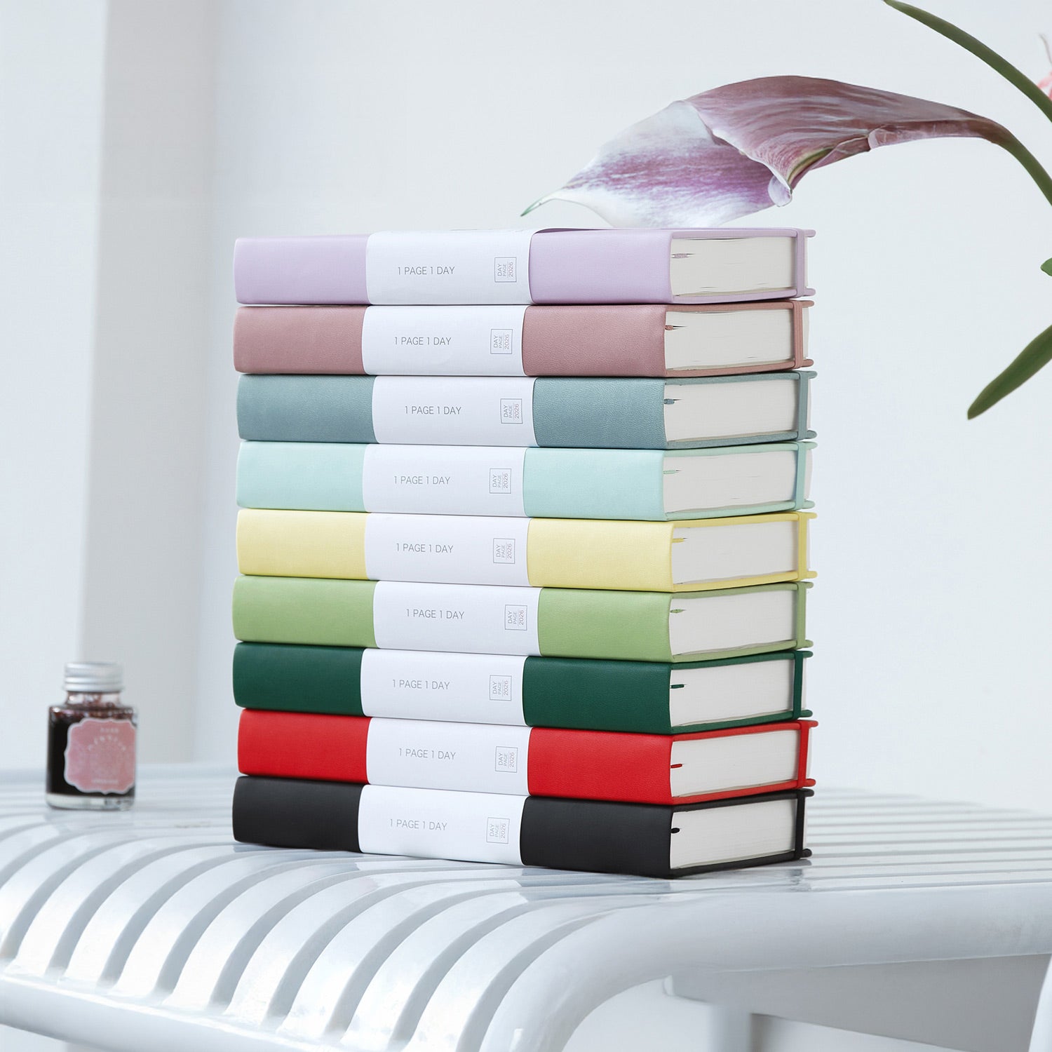 PAPERIDEAS 2026 A5/A6 Hardcover 416 Page Daily Planner Notebook