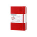 Red A5 PAPERIDEAS 2027 hardcover daily diary with elastic band and 416 pages belly band.