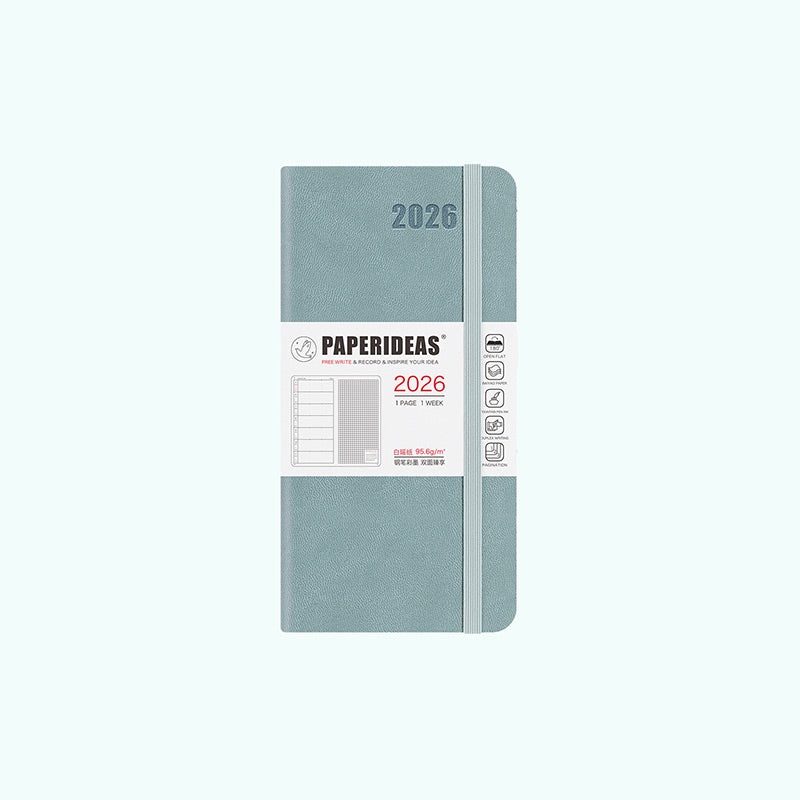 PAPERIDEAS 2026 48K Hardcover / Softcover Weekly Planner Notebook