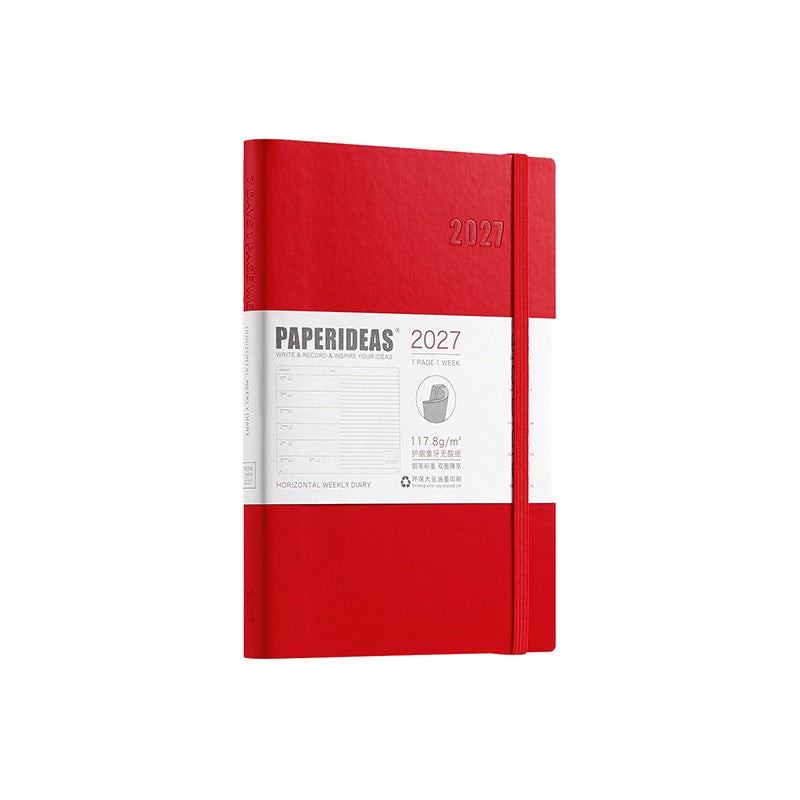 PAPERIDEAS 2027 A5 Softcover Wochenplaner-Notizbuch