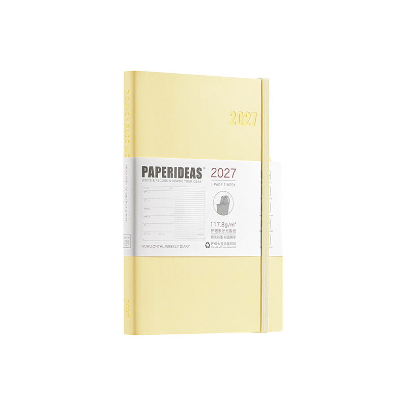 PAPERIDEAS 2027 A5 Softcover Wochenplaner-Notizbuch