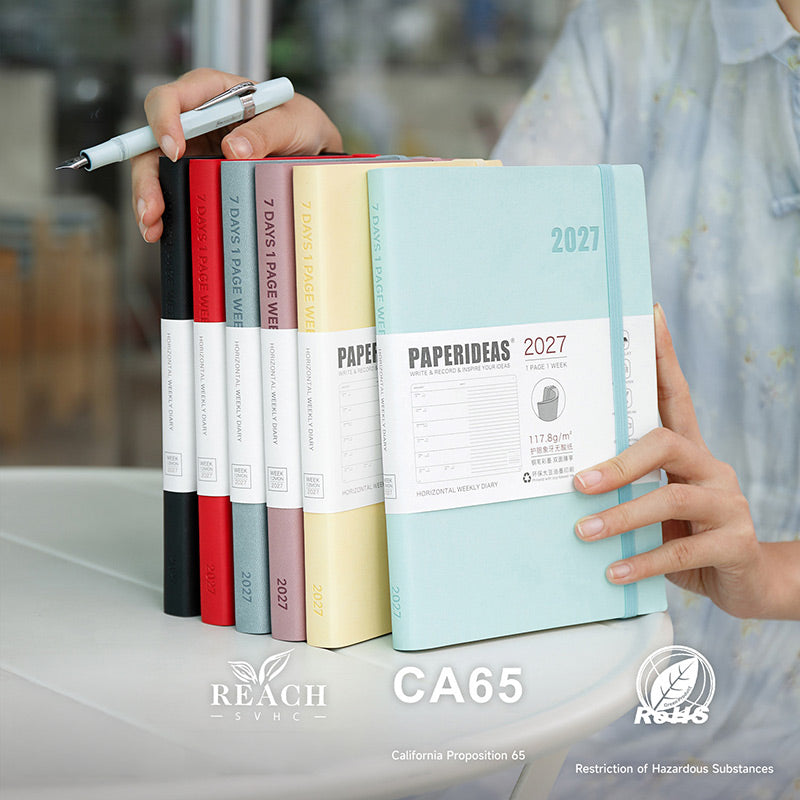 PAPERIDEAS 2027 A5 Softcover Wochenplaner-Notizbuch