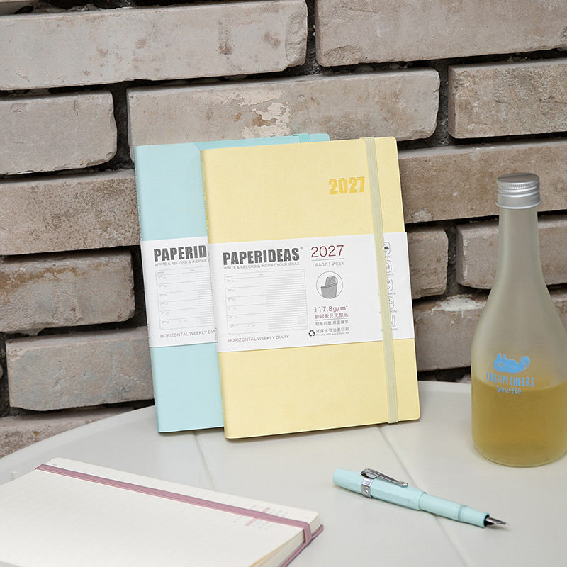 PAPERIDEAS 2027 A5 Softcover Wochenplaner-Notizbuch