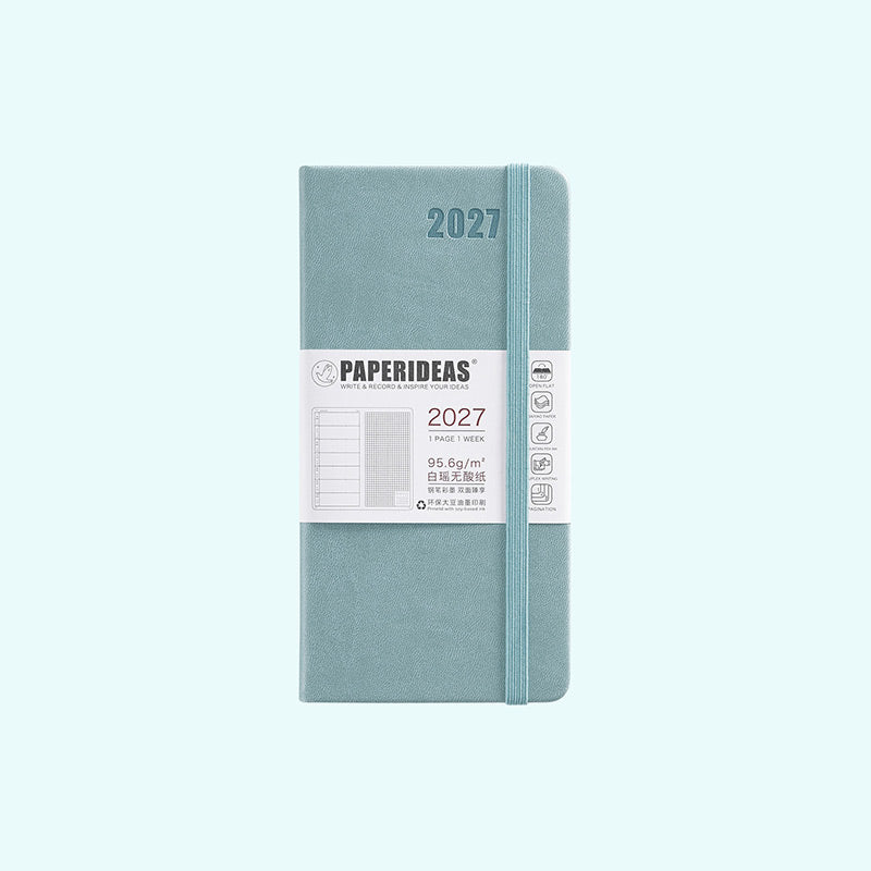 PAPERIDEAS 2027 48K Hardcover / Softcover Weekly Planner Notebook