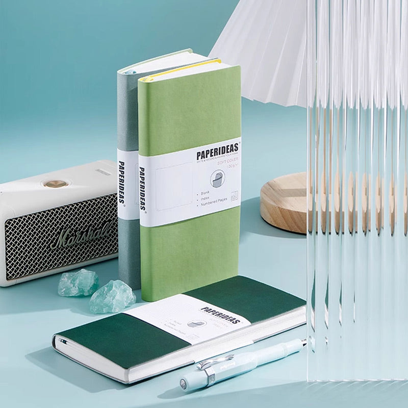 PAPERIDEAS Slim Pocket Notebook Softcover / Hardcover (Dotted/Grid/Lined/Blank)