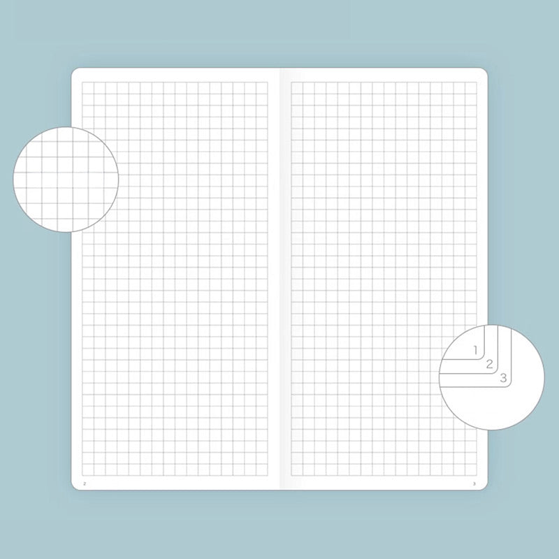 PAPERIDEAS Slim Pocket Notebook Softcover / Hardcover (Dotted/Grid/Lined/Blank)