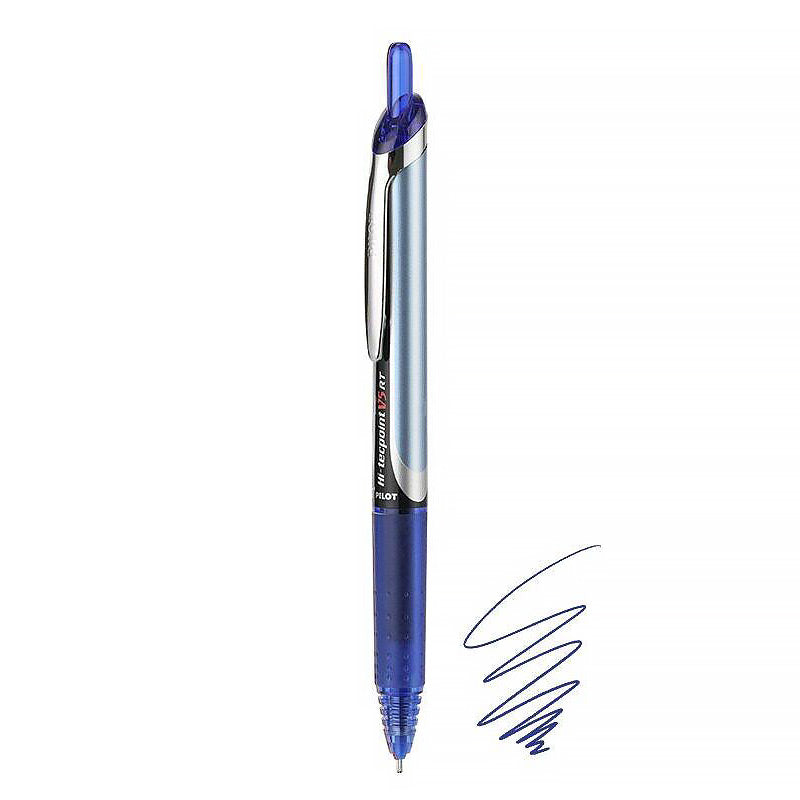 PILOT Precise V5 RT Premium Rolling Ball Pen & Refill [6 / 12 Refills Pack] - 0.5mm Blue / Pen / 1