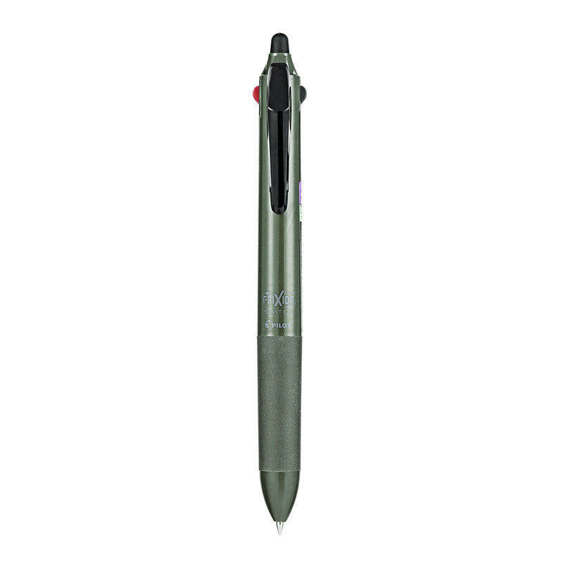 PILOT FRIXION Ball SWITCH 4 Multi Pen & Refill (0.38 / 0.5 / 0.7mm) Olive / 0.5mm Frixion + 0.7mm Oil