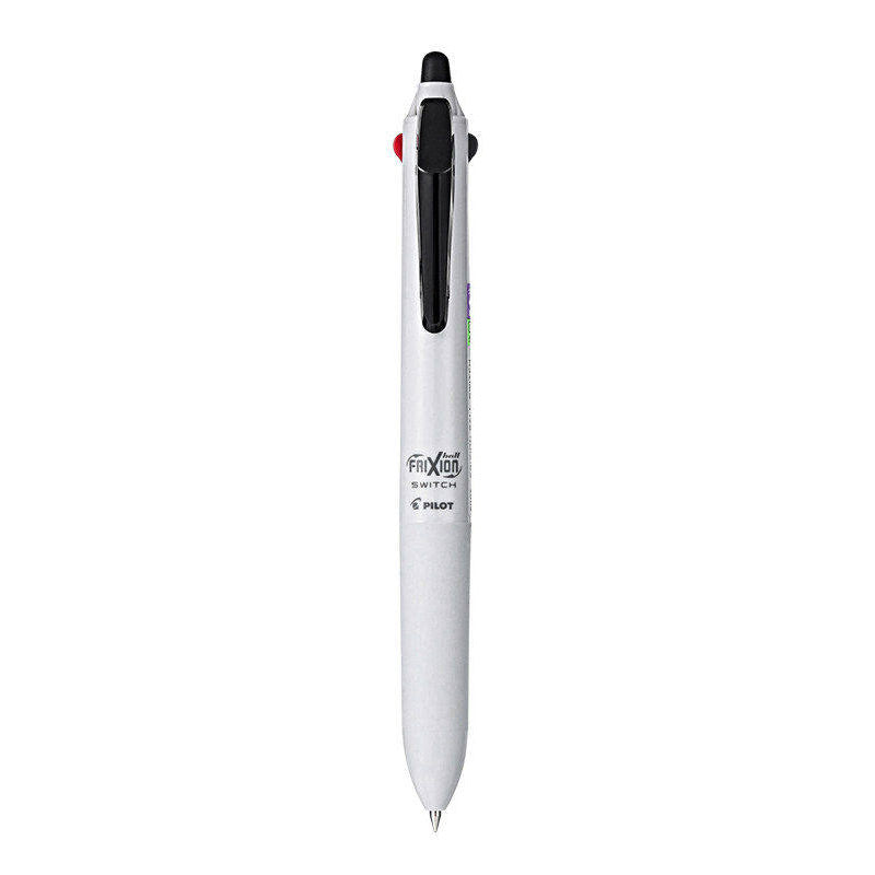 PILOT FRIXION Ball SWITCH 4 Multi Pen & Refill (0.38 / 0.5 / 0.7mm) White Gray / 0.5mm Frixion + 0.7mm Oil