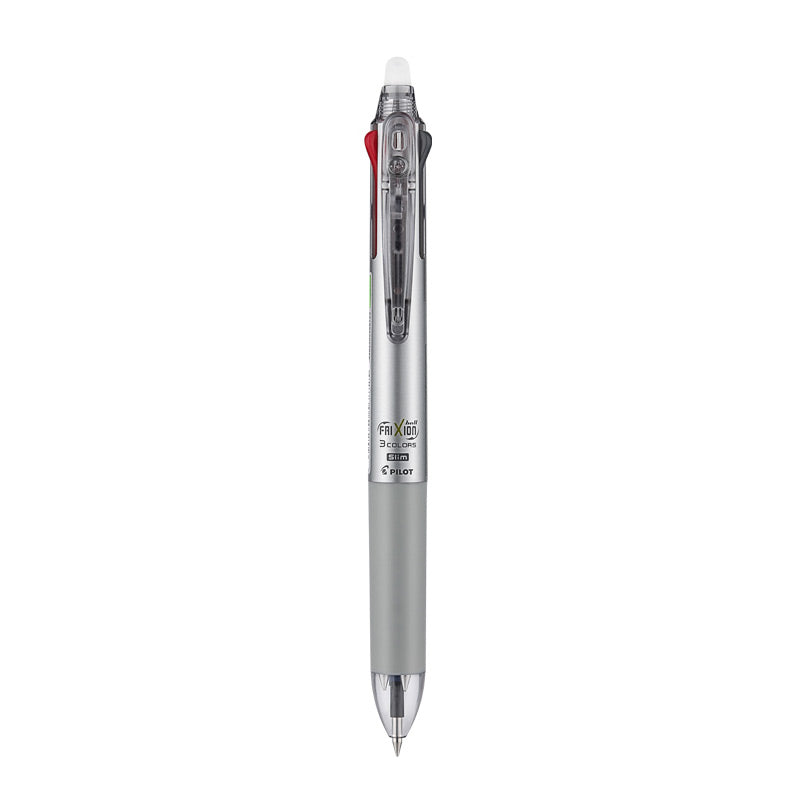 PILOT Frixion Ball 3 / 4 Slim Multi Pen 0.5mm, Silver / Frixion Ball 3 Slim, Gel Pen