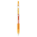 Apricot Orange shade of the PILOT Juice 0.5mm gel pen shown beside its color name and tip size label