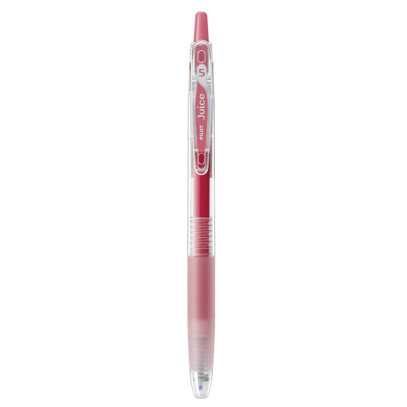 Baby Pink shade of the PILOT Juice 0.5mm gel pen shown beside its color name and tip size label