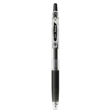 Black shade of the PILOT Juice 0.5mm gel pen shown beside its color name and tip size label