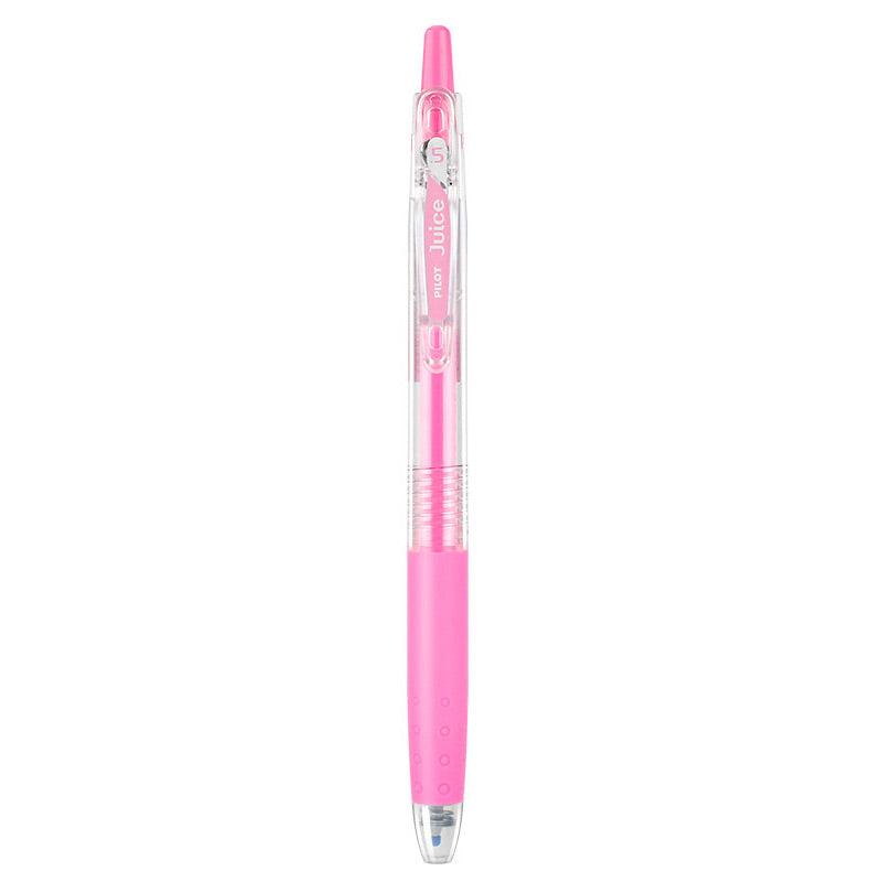 Pastel Pink shade of the PILOT Juice 0.5mm gel pen shown beside its color name and tip size label
