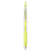Pastel Yellow shade of the PILOT Juice 0.5mm gel pen shown beside its color name and tip size label