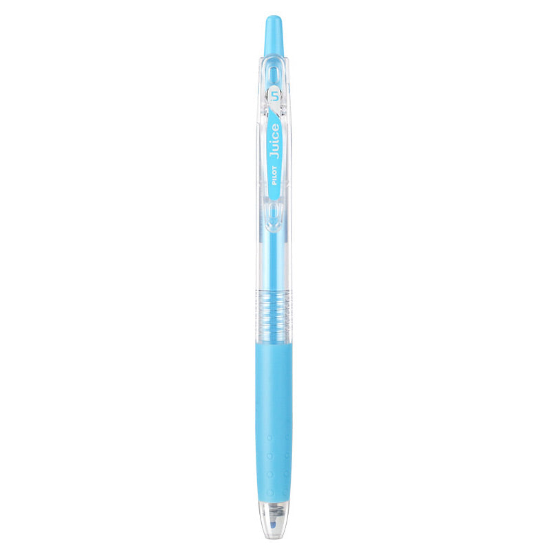 Pastel Blue shade of the PILOT Juice 0.5mm gel pen shown beside its color name and tip size label