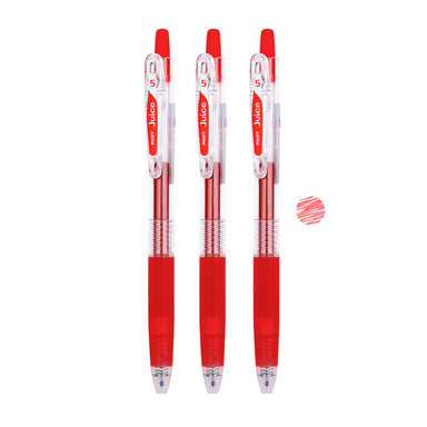 PILOT Juice Gel Pen & Refill [3-Pack] (0.50 / 0.38mm) Red x 3 / 0.5mm