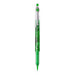 Pilot P-500 Extra Fine 0.5mm green gel pen with green marble barrel, uncapped tip shown, single