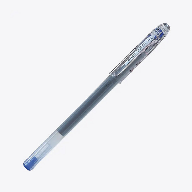 PILOT SUPER GEL Roller Ink Pen [Single / 12-Pack] 0.5mm BL-SG-5 Blue / 1 Piece
