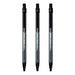 PILOT Super Knock 0.7mm Ball Point Pen 3 Pcs Pack, Black