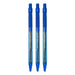 PILOT Super Knock 0.7mm Ball Point Pen 3 Pcs Pack, Blue