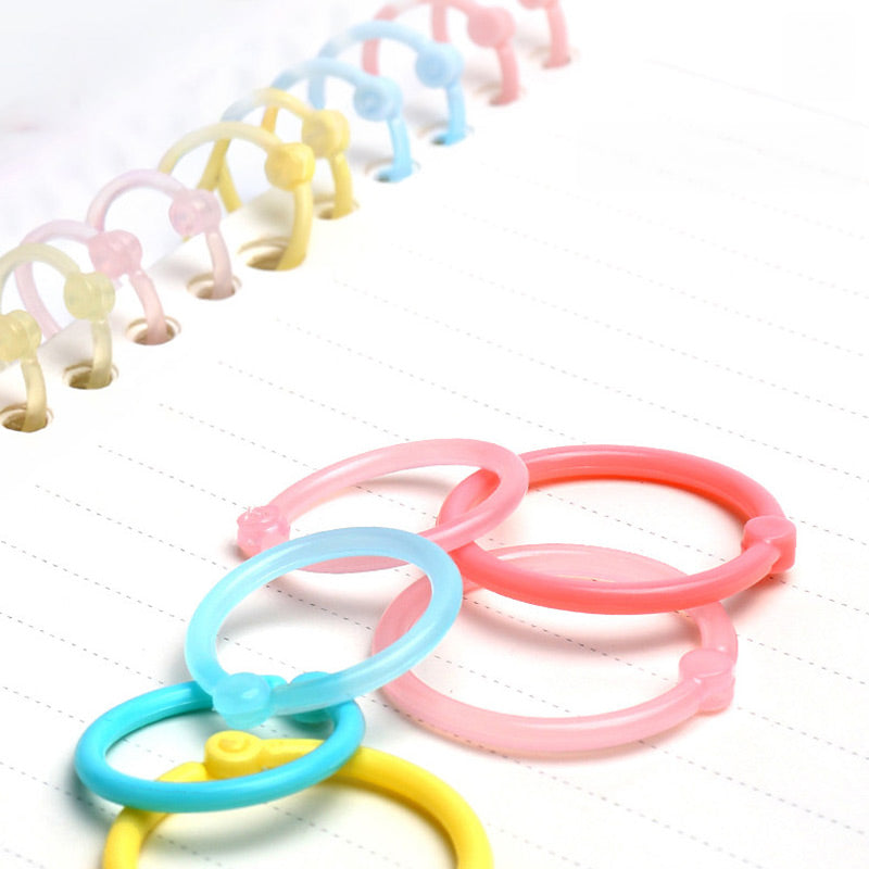 Pastel Color Binding Ring Set 15 / 20 mm, Binder Ring