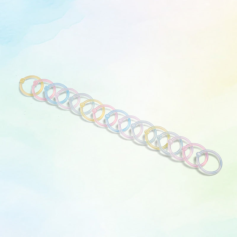 Pastel Color Binding Ring Set 15 / 20 mm, Binder Ring