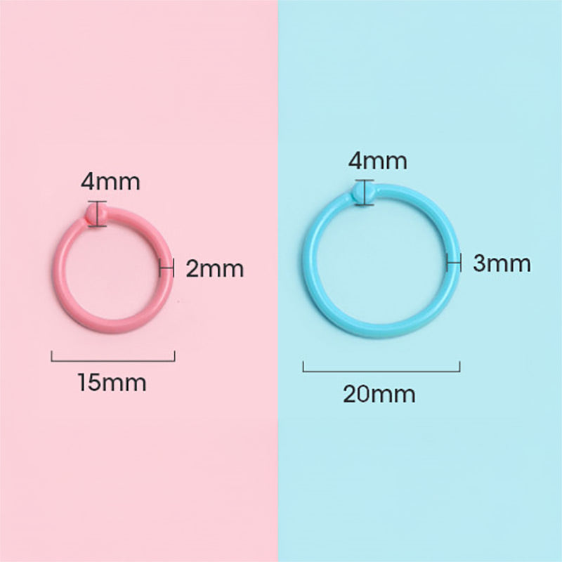 Pastel Color Binding Ring Set 15 / 20 mm, Binder Ring