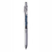 Blue Black Pentel EnerGel Infree 0.5mm retractable gel pen with a transparent barrel, chrome clip and textured grip
