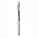 Burgundy Pentel EnerGel Infree 0.5mm retractable gel pen with a transparent barrel, chrome clip and textured grip
