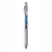 Blue Pentel EnerGel Infree 0.5mm retractable gel pen with a transparent barrel, chrome clip and textured grip