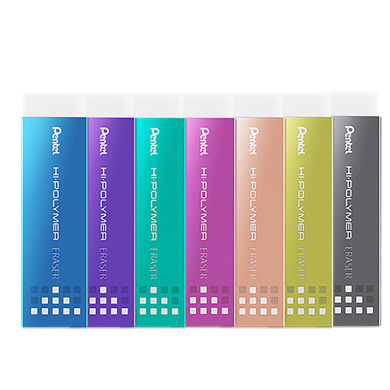 Pentel HI-POLYMER Slim Precision Eraser [Single / Set of 7] Set of 7