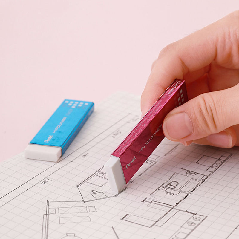 Pentel HI-POLYMER Slim Precision Eraser [Single / Set of 7] Eraser