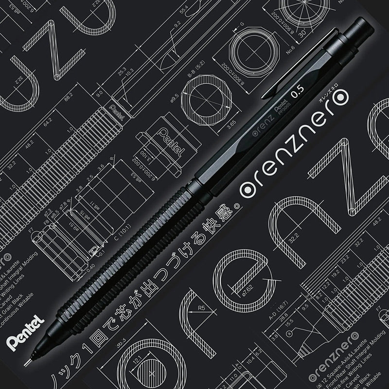 Pentel Orenz Nero Mechanical Drafting Pencil & Refill (0.2 / 0.3 / 0.5mm) Mechanical Pencil
