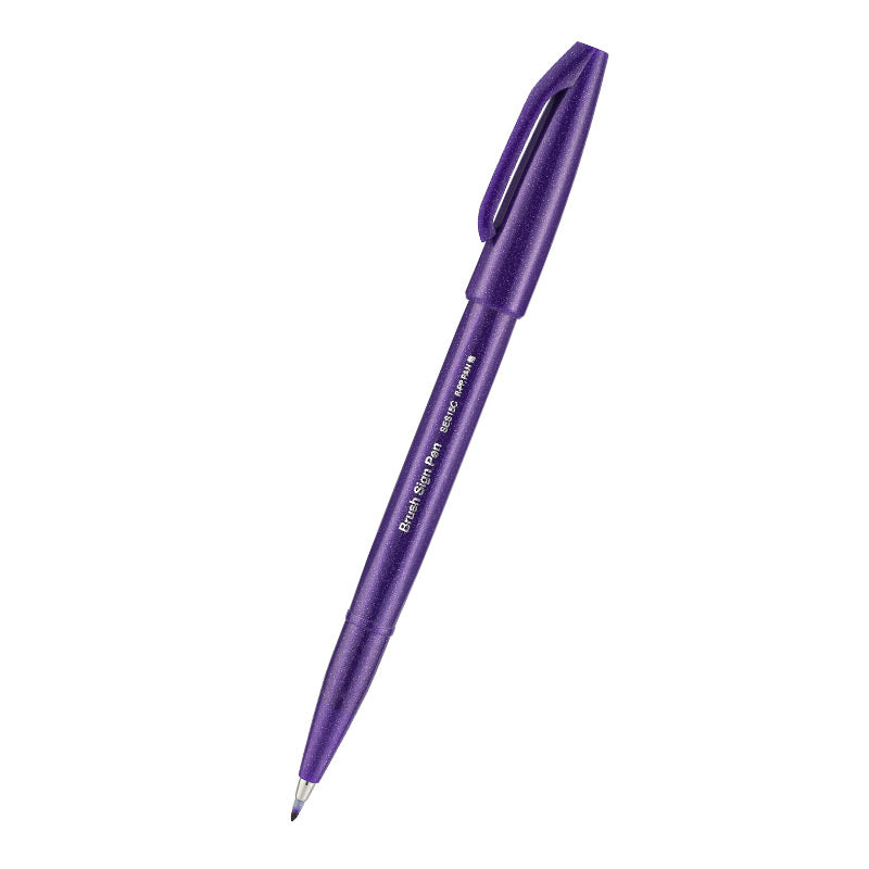 Pentel Fude Touch Brush Sign Pen Flexible Tip 1 /6 /12 Colors Set