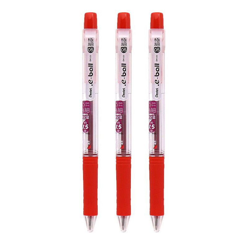 Pentel e-ball 0.5mm Ball Pen 1/3 Pcs Set