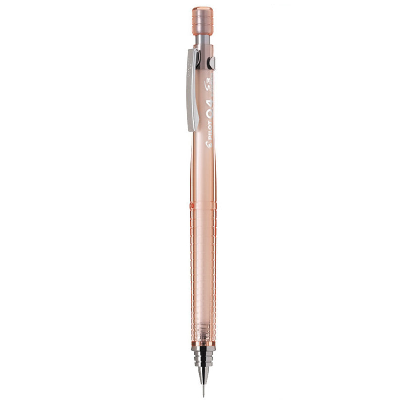 PILOT S3 Drafting Mechanical Pencil 0.3 / 0.4 / 0.5 / 0.7mm, Transparent Baby Pink / 0.4mm