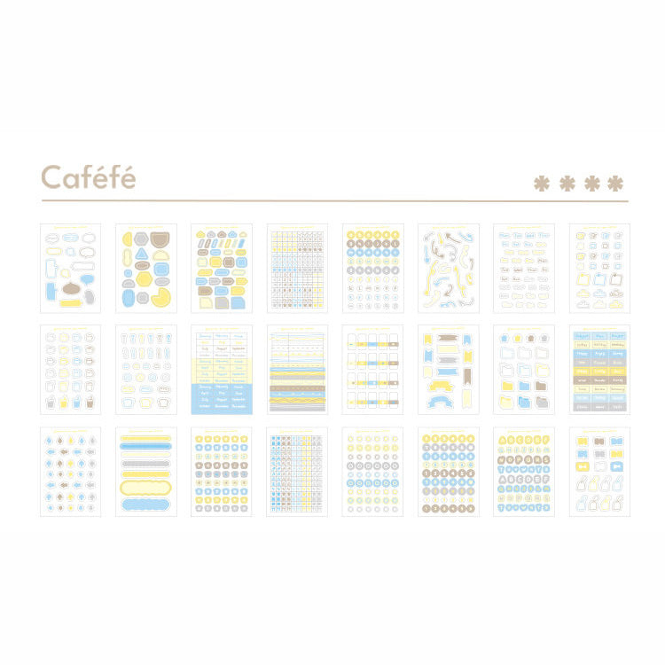 Planwith Logical Writeable Index Tabs & Transparent Sticky Notes Set