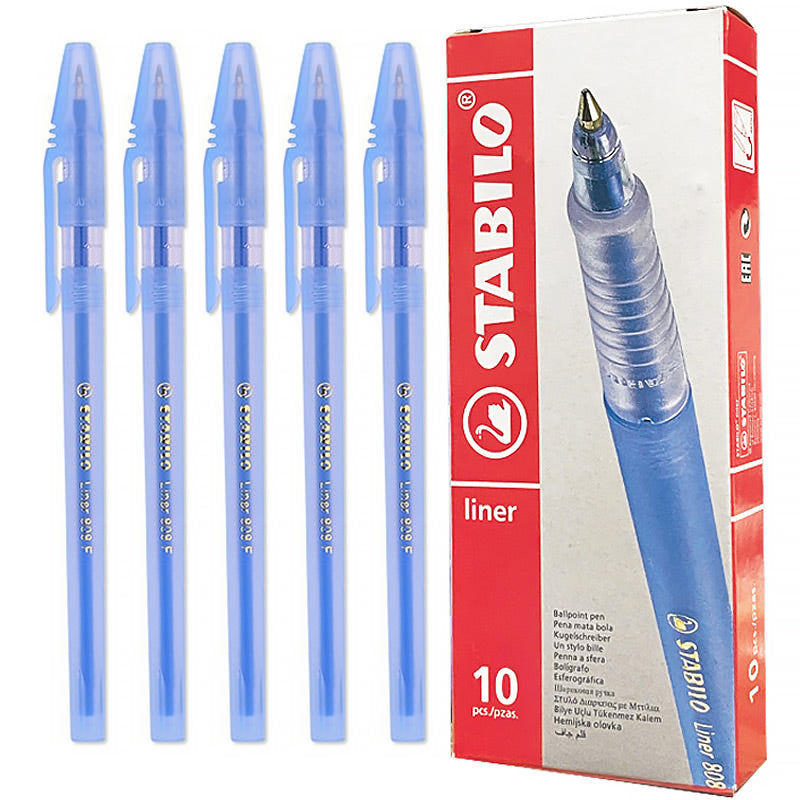 STABILO Liner 808 F Ballpoint Pen 10 Pcs Set — A Lot Mall