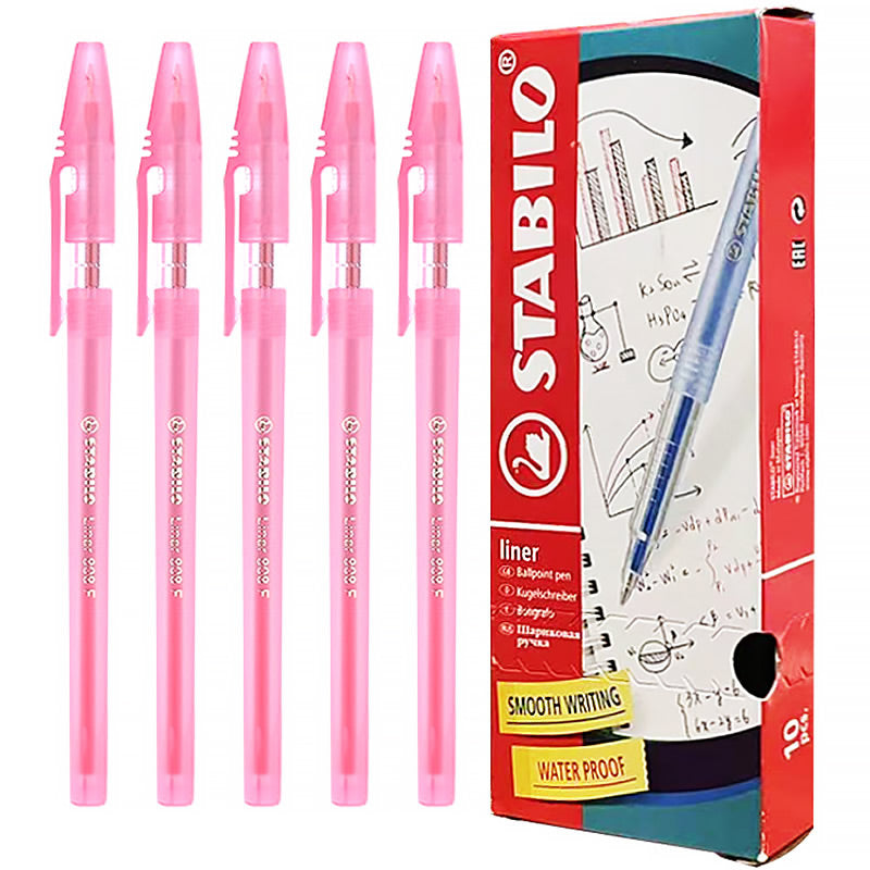 STABILO Liner 808 F Ballpoint Pen 10 Pcs Set