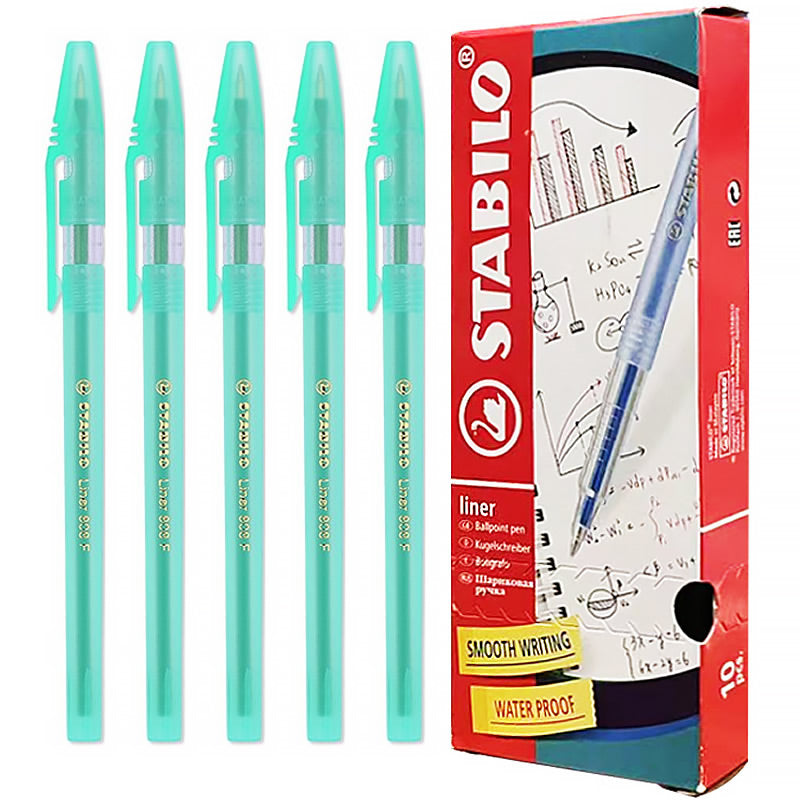 STABILO Liner 808 F Ballpoint Pen 10 Pcs Set - Main Image