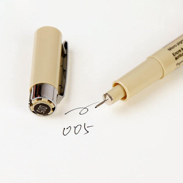 Sakura Pigma Micron Ultra-fine Black Ink Pen / Set, 005 - 0.2mm
