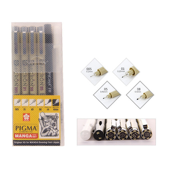 Sakura Pigma Micron Ultra-fine Black Ink Pen / Set, XSDK-M6