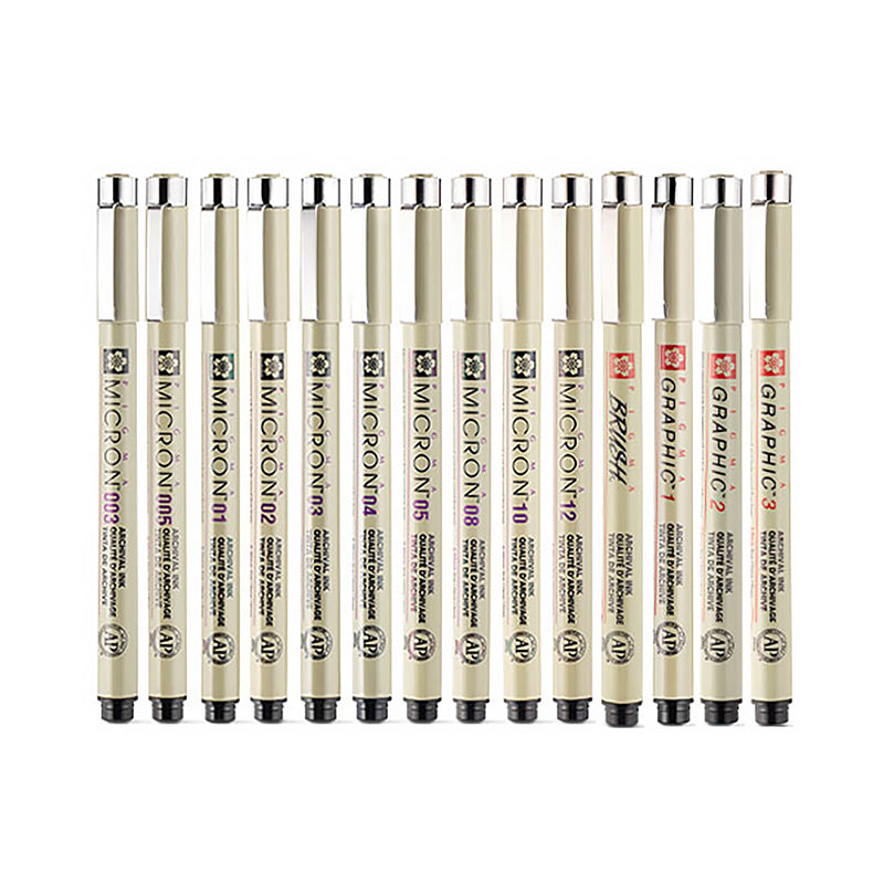 Sakura Pigma Micron Fine Liner Pen Graphic & Brush Pen -  Norway