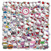 Sanrio Top Characters Stickers 100 Pcs Set, Hello Kitty